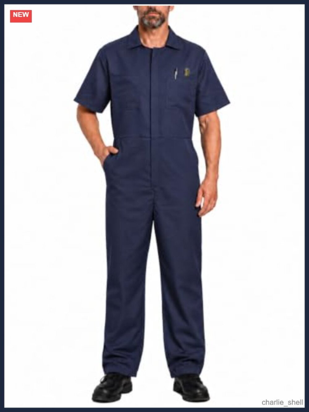 Men's Short Sleeve Work Coveralls Lightweight Jumpsuit with Pockets